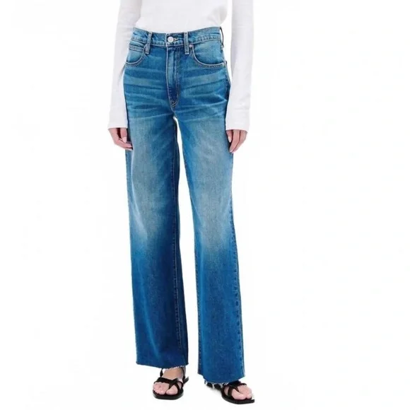 SLVRLAKE Grace High-Rise Jean In River Runs Deep ๐ - Picture 1 of 15